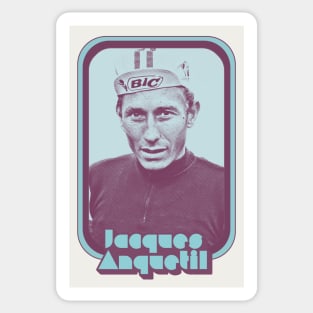 Jacques Anquetil / Retro Cycling Fan Art Design Sticker